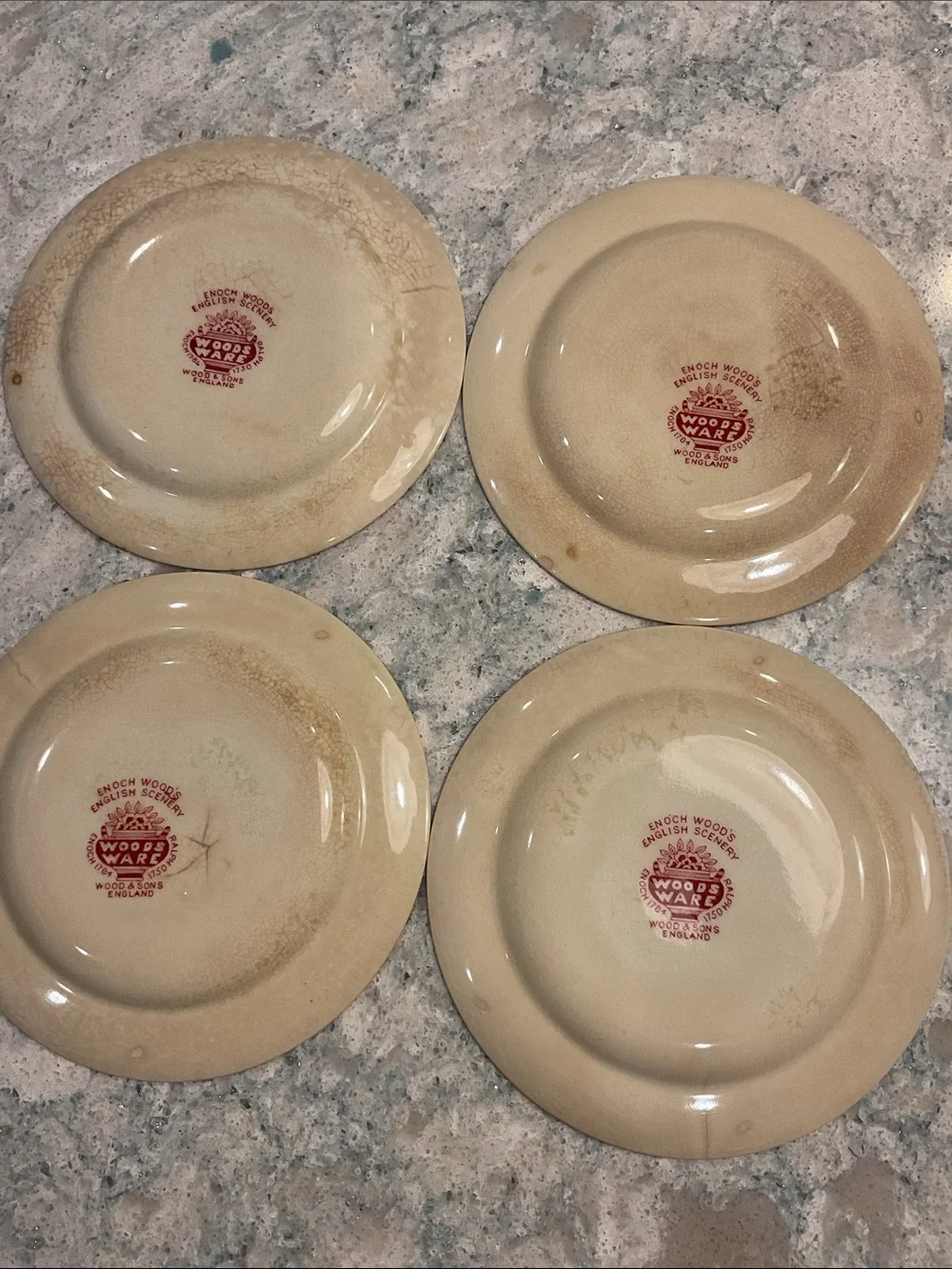 Woods Ware Enoch Woods Dessert Plates
